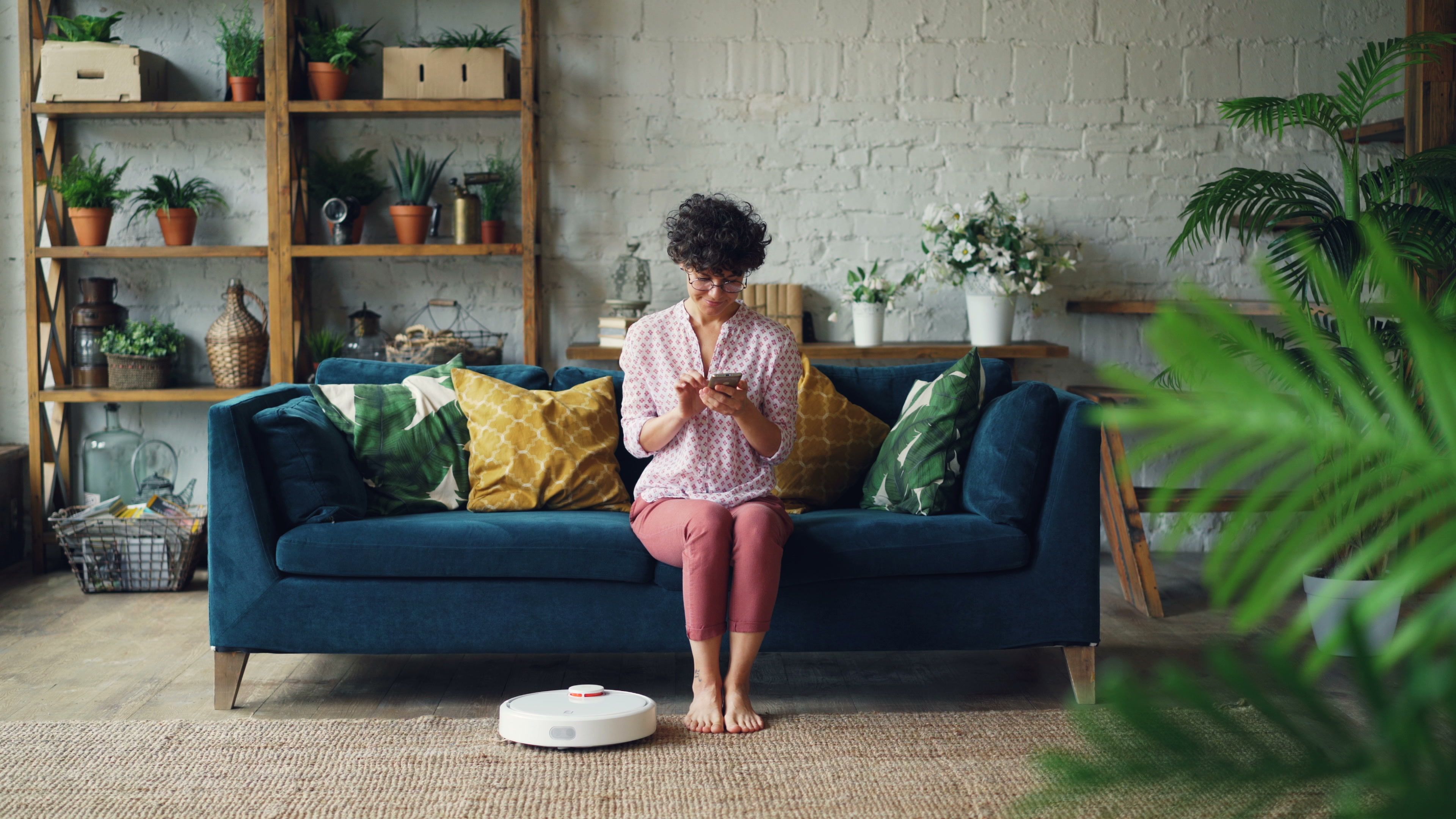 Smart home with robot vacuum